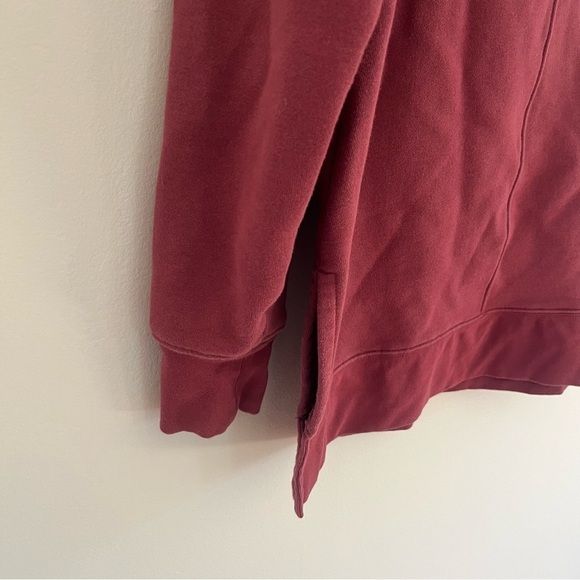 Athleta 24/7 Funnel Turtle Neck Oversized Sweatshirt Maple Red Size Small - Picture 6 of 10